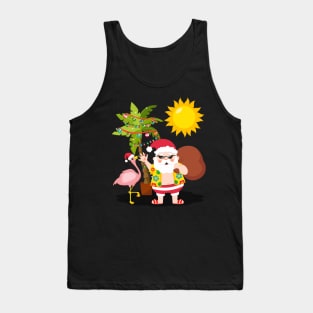 Santa is enjoying the Summer Tank Top